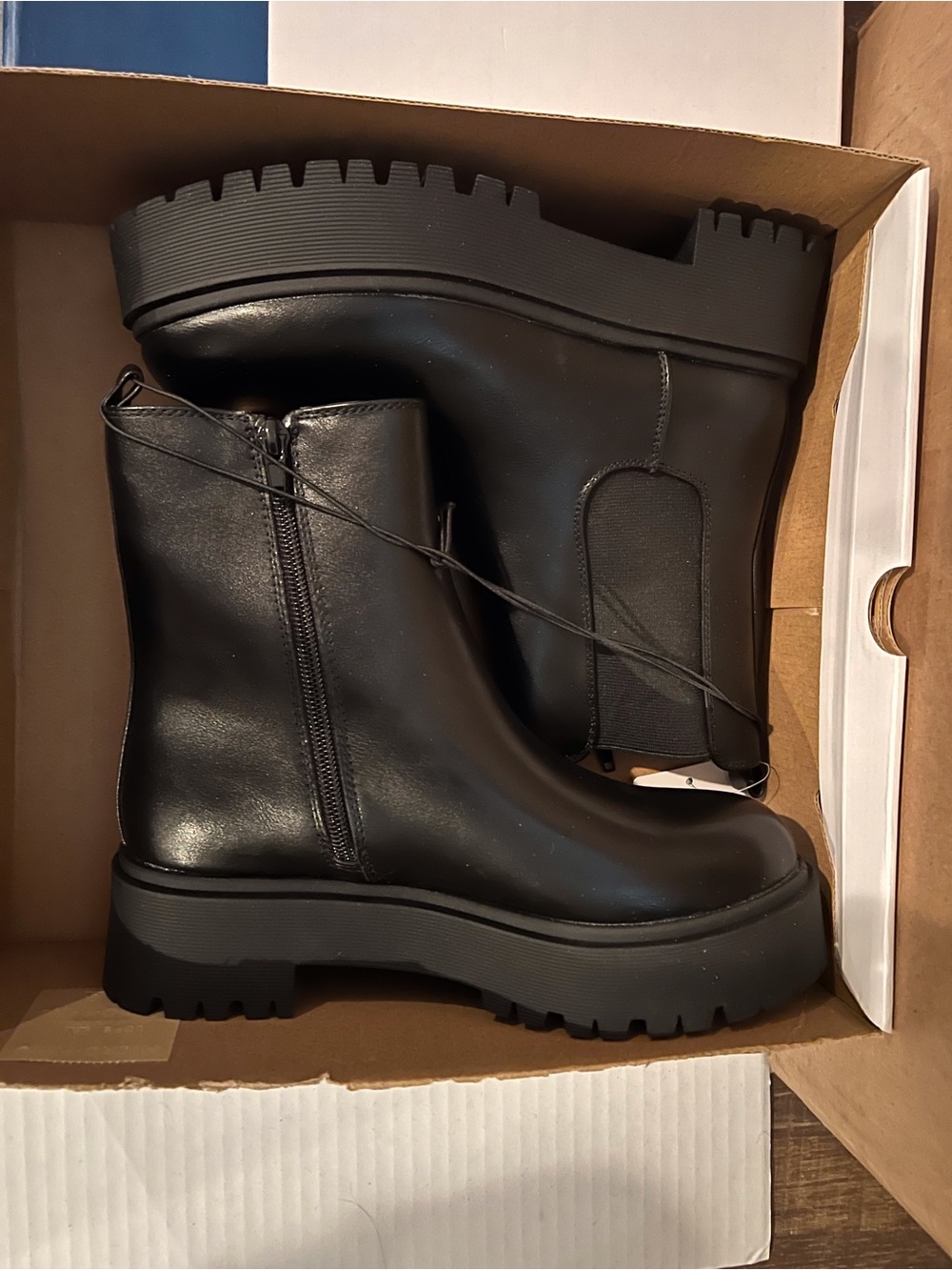Arizona Jean Company Black Combat Moto Boots